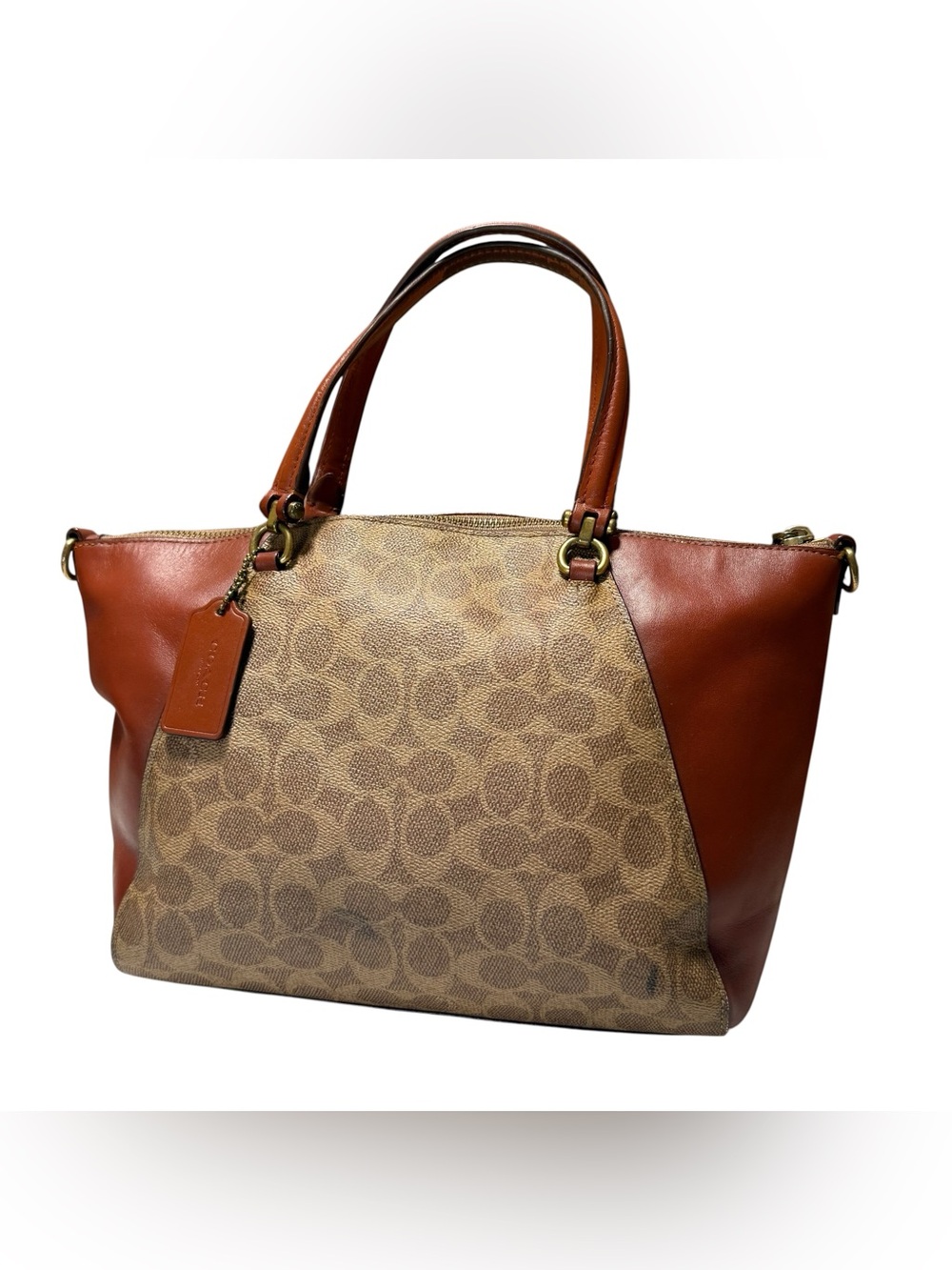 Coach prairie leather signature bag